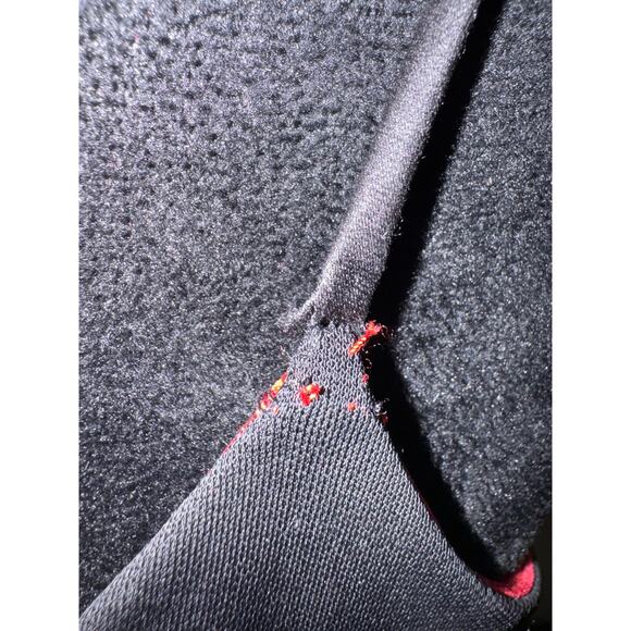 Y2K Bari Jay Black Red Ruffle Gown Formal Maxi Dress 9/10 - Picture 8 of 9